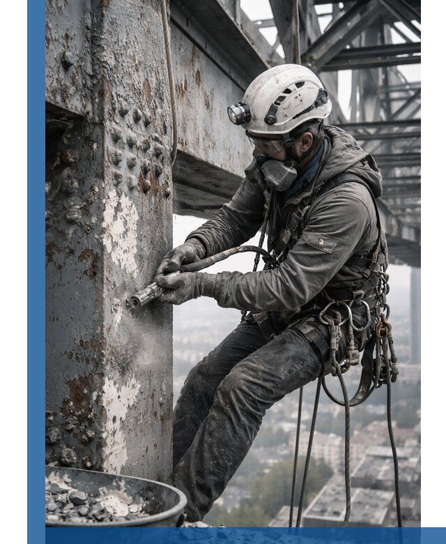 Удаление старой краски с металлических конструкций в Городце