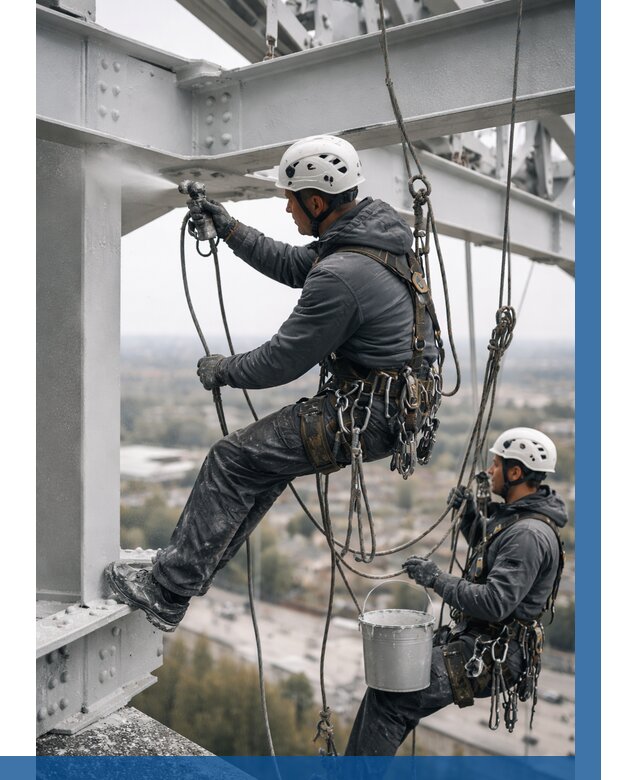 Покраска металлоконструкций на высоте в Городце 354 р |ВЫСОТНИК-Грд