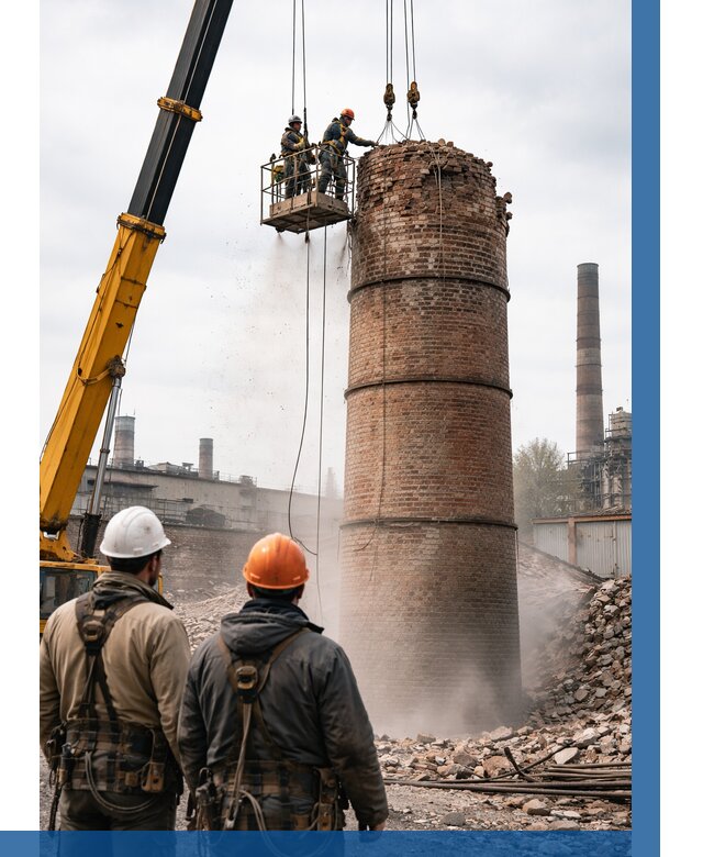 Демонтаж дымовой трубы в Городце от 91107 р. | ВЫСОТНИК-Грд, смета