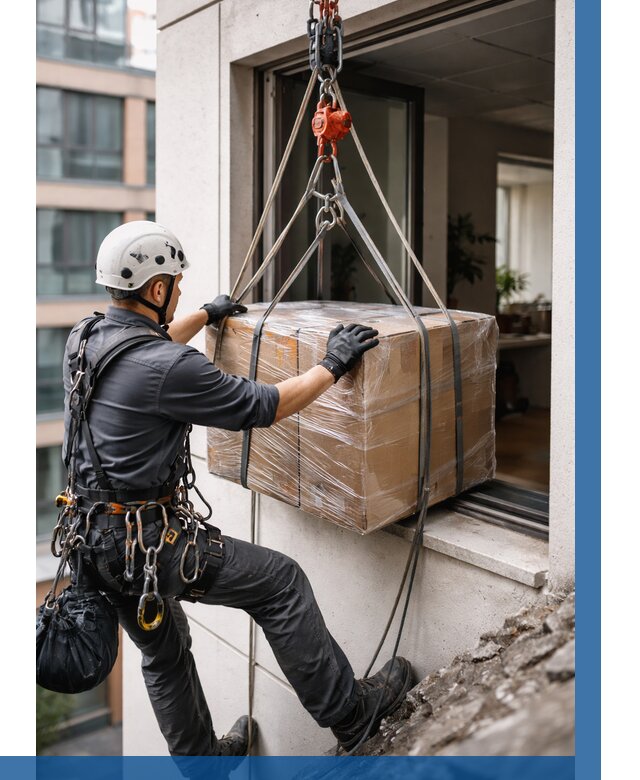 Подъем груза через окно в Городце от 4555 р. | ВЫСОТНИК-Грд