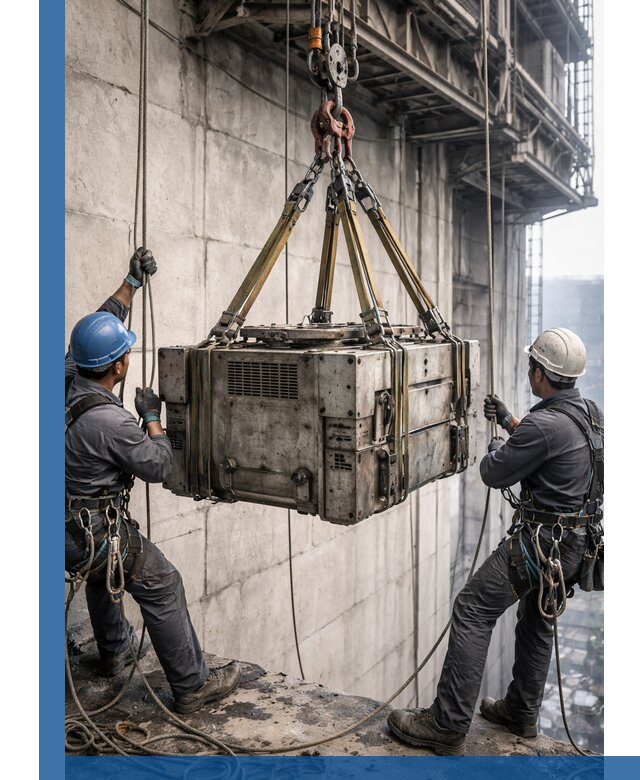 Такелажные работы на высоте, подъем и монтаж грузов в Городце