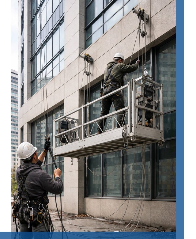 Монтаж и подъем фасадной люльки в Городце от 12148 р. | ВЫСОТНИК-Грд