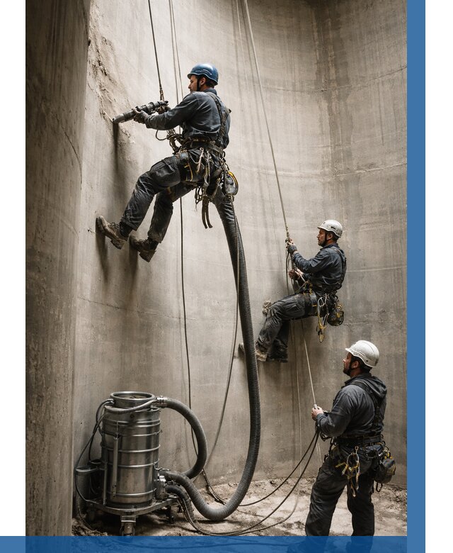 Зачистка силосов в Городце от 4555 р. Договор и смета ВЫСОТНИК-Грд