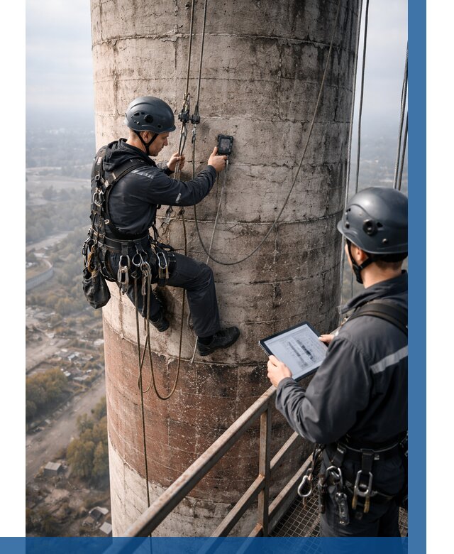 Обследование дымовой трубы в Городце от 8098 р. | ВЫСОТНИК-Грд